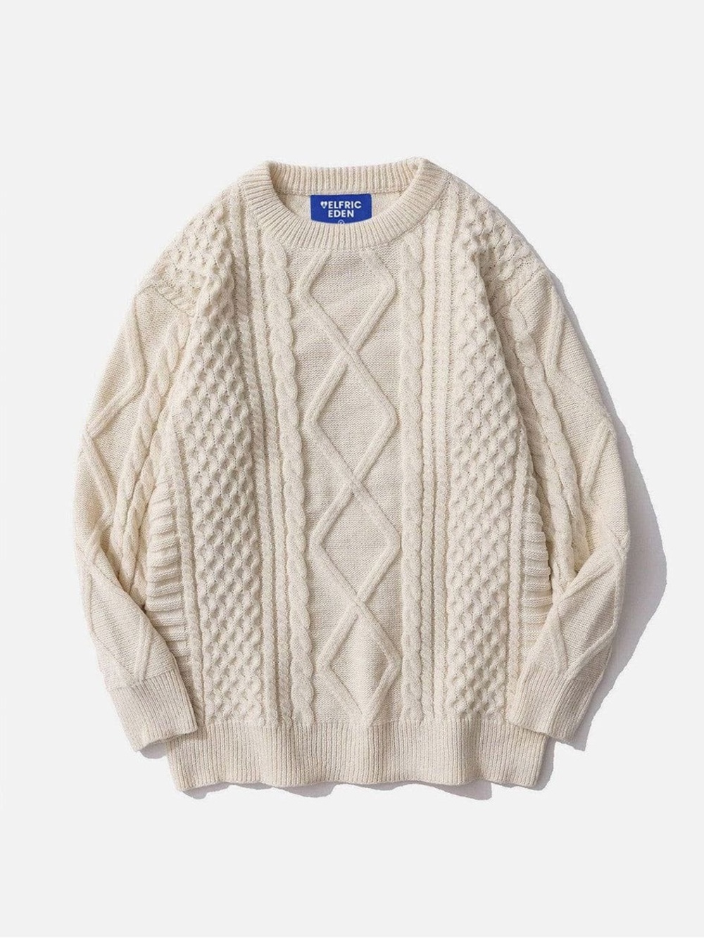 AELFRIC EDEN RETRO 90S CABLE KNIT SWEATER size S